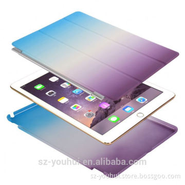 Latest Design Rainbow Color Classic 2 Folio Flip Leather Csse For Ipad Air Case